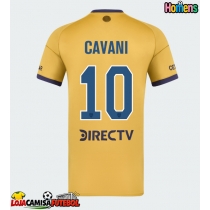 Camisa de Futebol Boca Juniors Edinson Cavani #10 Equipamento Secundário 2025-26 Manga Curta
